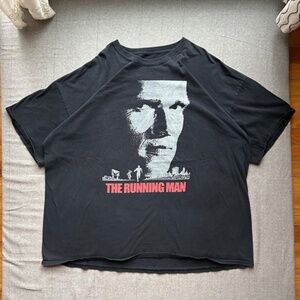 vintage the running man arnold schwarzenegger movie tee